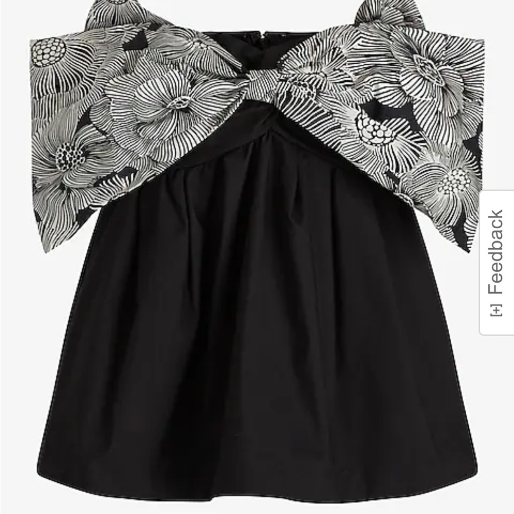 NWT! EXPRESS Strapless Bow Statement Top
